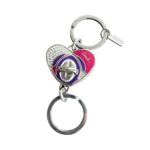 Coach Poppy Crystal Heart Turnlock Valet (Y2K